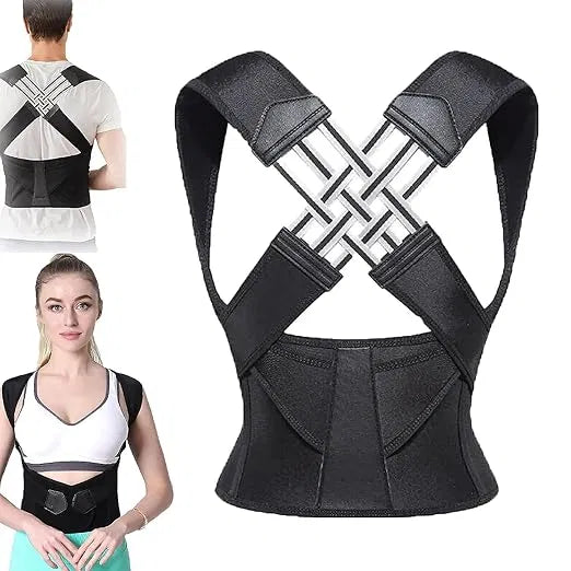 Back Brace Posture Corrector for Men and Women, Adjustable Back Posture Belt Invisible